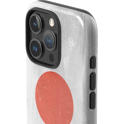 Japanese Flag Distressed iPhone 16 Pro Max Impact Case